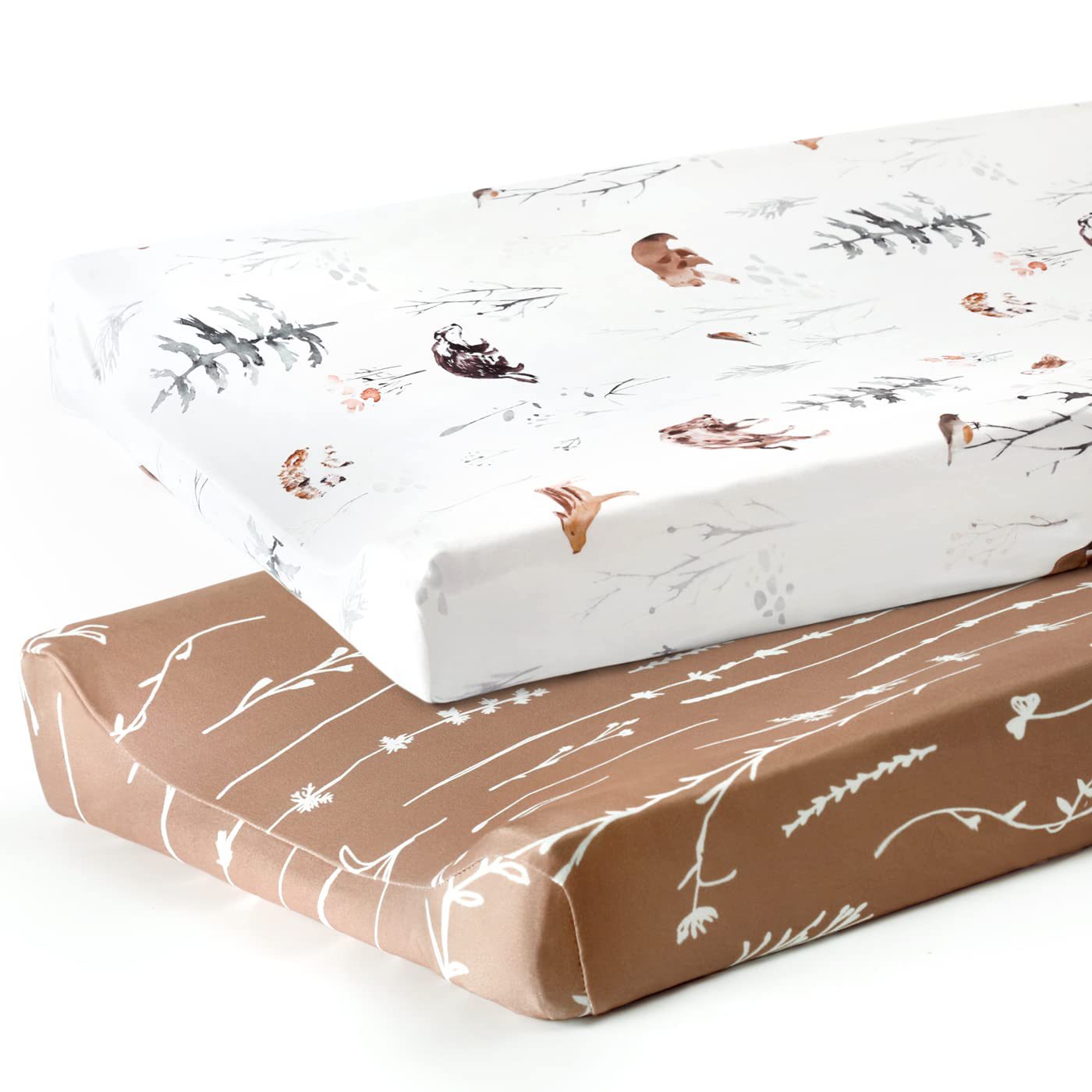 CA Funda de cuna de bebé, sábana grande de microfibra, cobertura completa, colcha estampada transpirable, ropa de cama para bebé