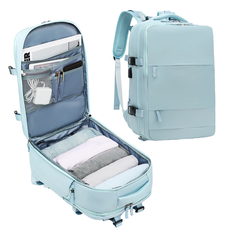 Mochila de Viaje para Cabina de Avión 45x36x20 para Vueling, EasyJet, Ryanair Equipaje de Mano Impermeable y Espaciosa con Compartimento para Zapatos y Puerto USB Mochila Antirrobo Multifuncional para Viajes y Es ( 2350 2210-002 1288 )
