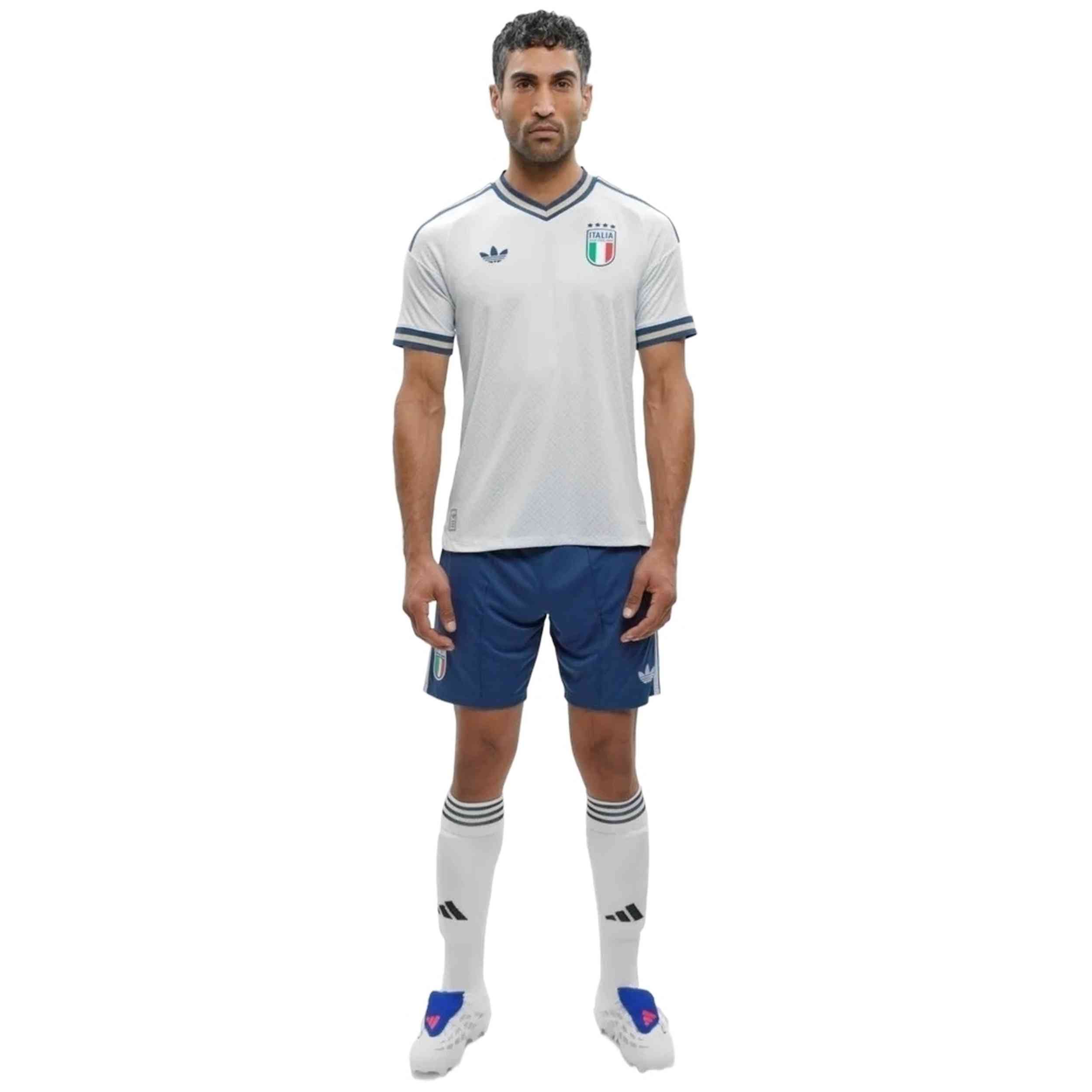 Camiseta De Manga Corta Adidas modelo Italy 2026 Away Authentic para Hombre en color Blanco