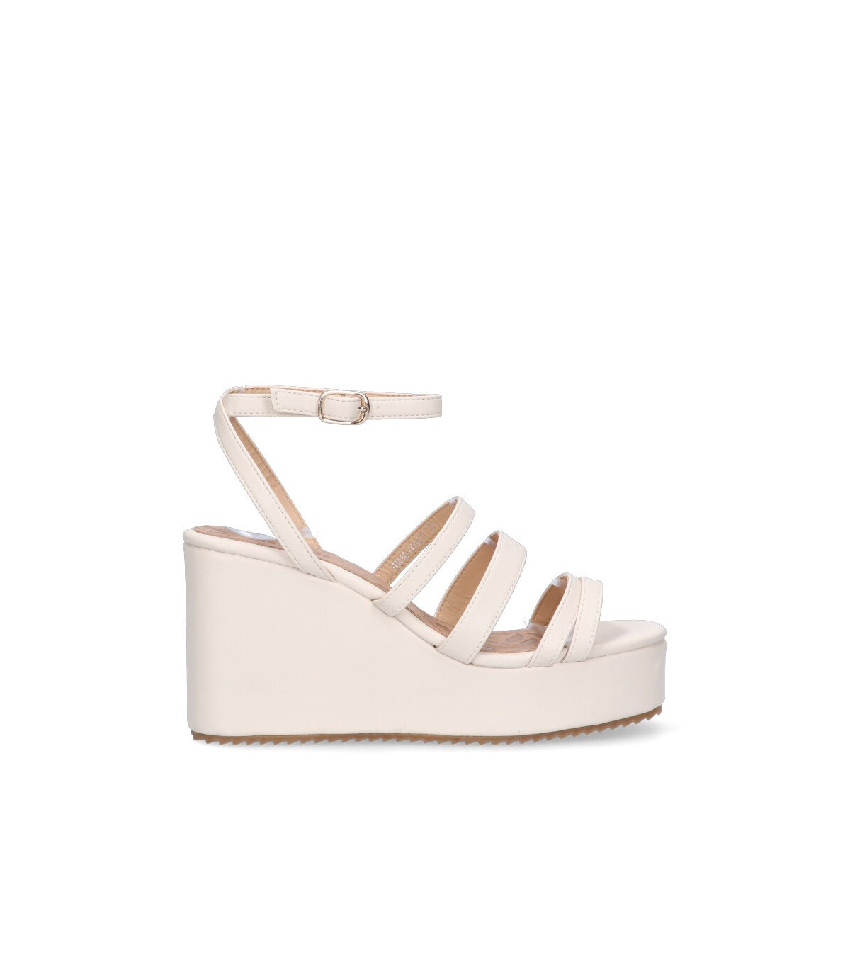 Mustang Sandalia CUÑA FORRADA Beige - Mujer