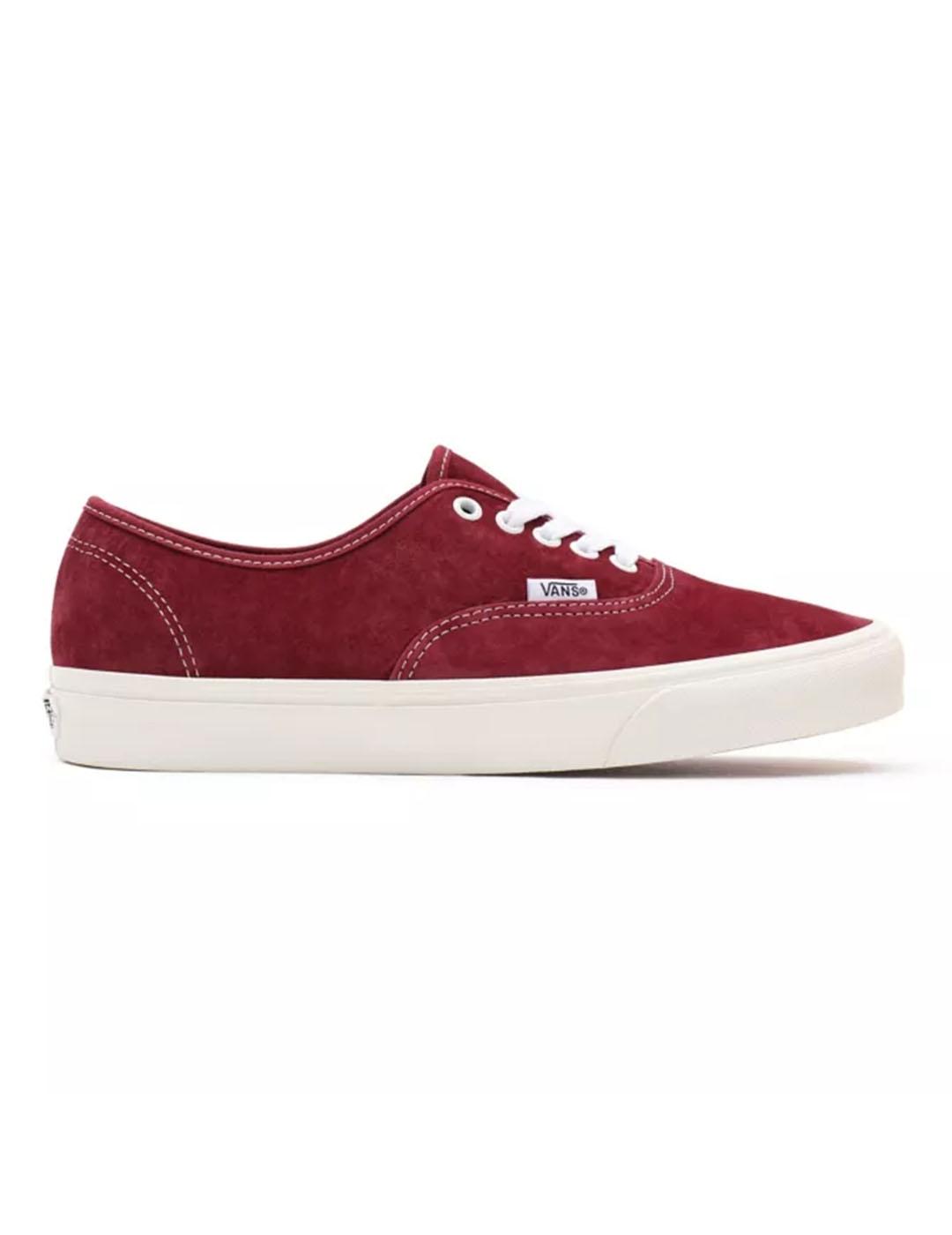 Zapatilla Vans Authentic Granate Mujer - Ante Resistente