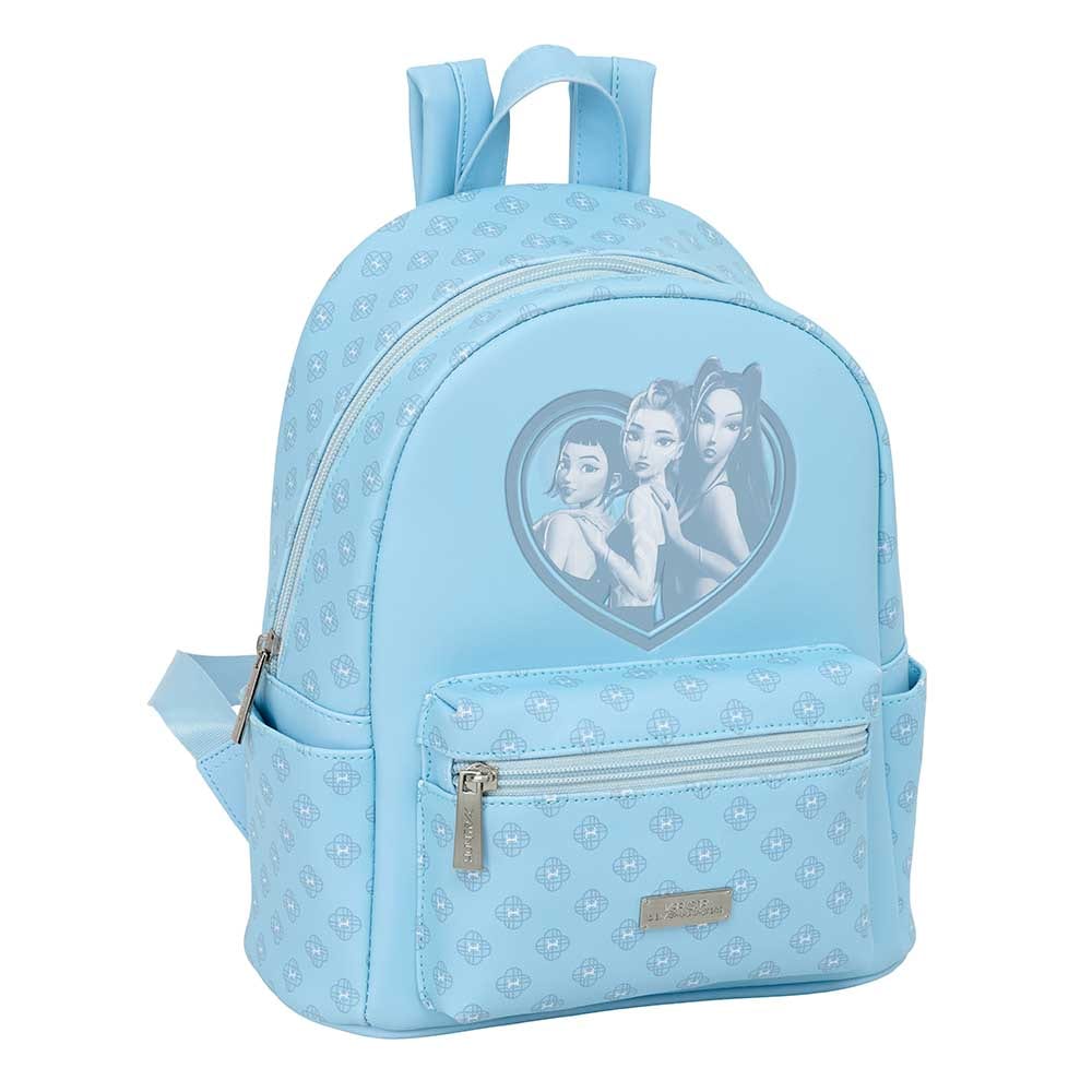 SAFTA | Mochilas Escolares K-Pop Demon Hunters, Modelos Mini, Teen, Junior, Doble, Extensible, Adaptables a Carro, para Portátil 14" y Grande con Ruedas Compact Evolution, Mochilas con Licencia Oficial