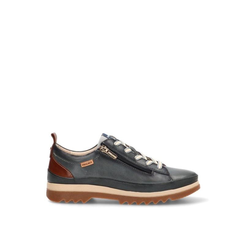 Zapatillas Casual Pikolinos - Mujer - Suela Plana - Modelo W3w-6979 - Color Azul