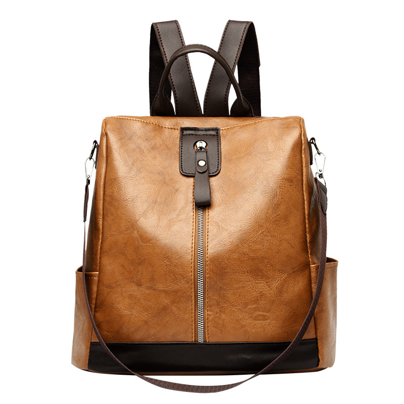 Mochila antirrobo de piel sintética para mujer, bolso de hombro de gran capacidad, bolsa de viaje, de alta calidad y con estilo