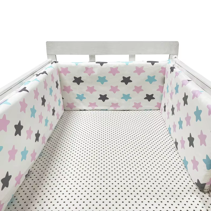 Protector de cuna Chichonera Para Bebe, Barrera de Cama de Algodón Para recien nacidos, cojeo de trenza, CUNA Para El Bebe