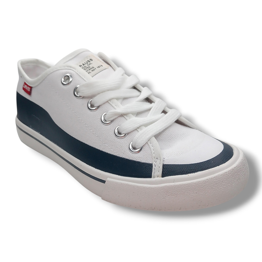 Levi's Levis Zapatilla Lona Sneakers Niño VORI0101T BLANCO-AZUL Zapatillas calzado niños Levis Summer ROYALE CORDONETS