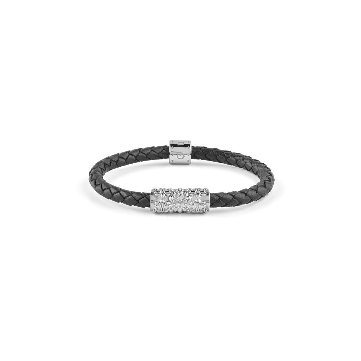 Guess Pulsera Hombre Rebel Rebel De Acero Plateado Jumb05058jwasbls