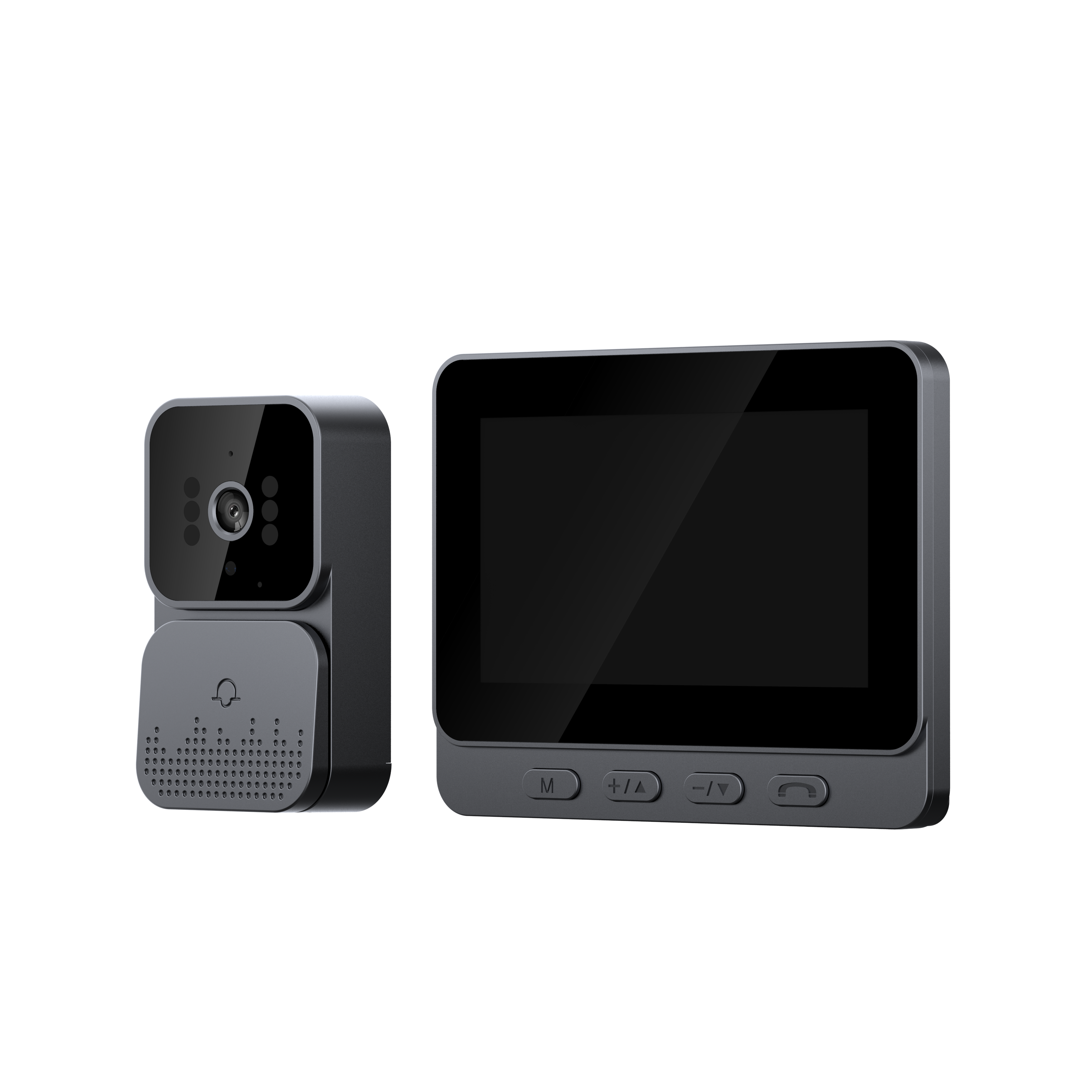 Videoportero sin Cables con Cámara de Alta Definición, Timbre Inteligente con Audio Bidireccional, Función de Grabación Fotográfica y Visión Nocturna para Hogares Modernos