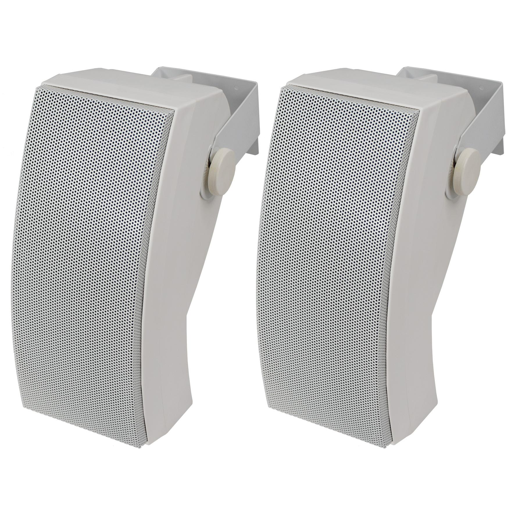 GLEMM BS 251 Dos altavoces para conferencias de 80W 4 Ohm con soportes para colgar en pared