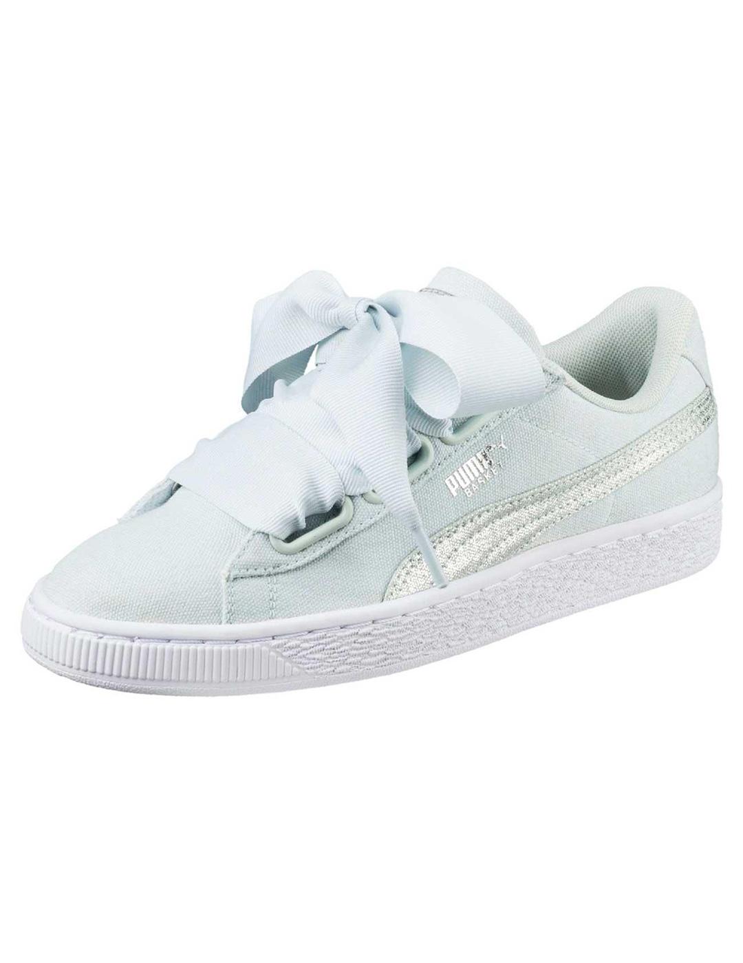Zapatillas Puma Basket Heart Mujer - Lona