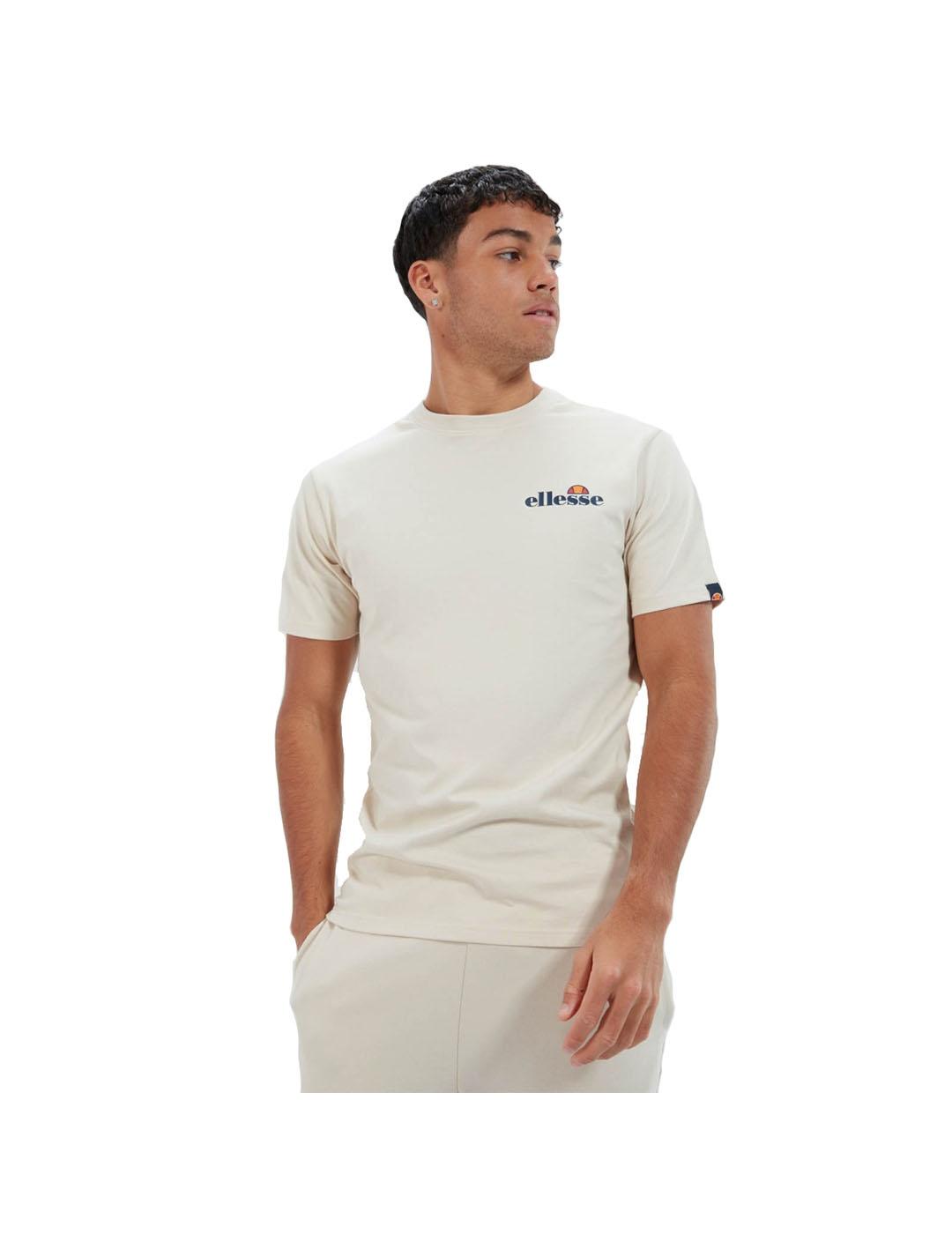 Ellesse Camiseta Hombre Triscia Beige Algodón Serigrafía Estampada