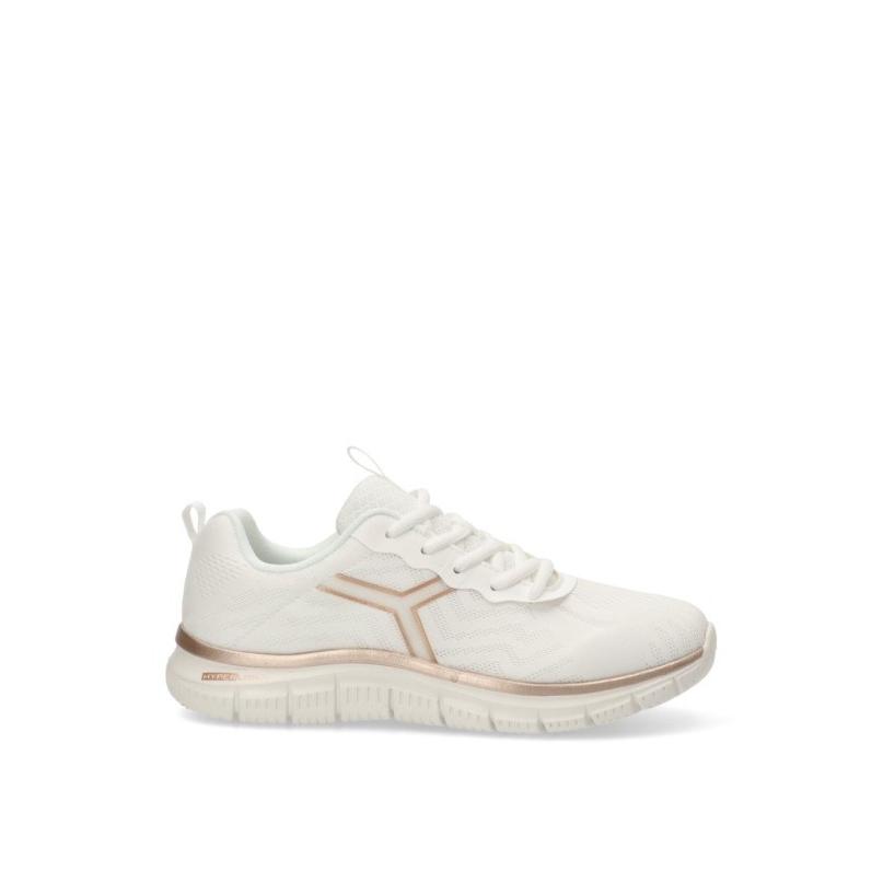 Zapatillas Running Etika - Mujer - Suela Plana - Modelo 50218 - Color Blanco