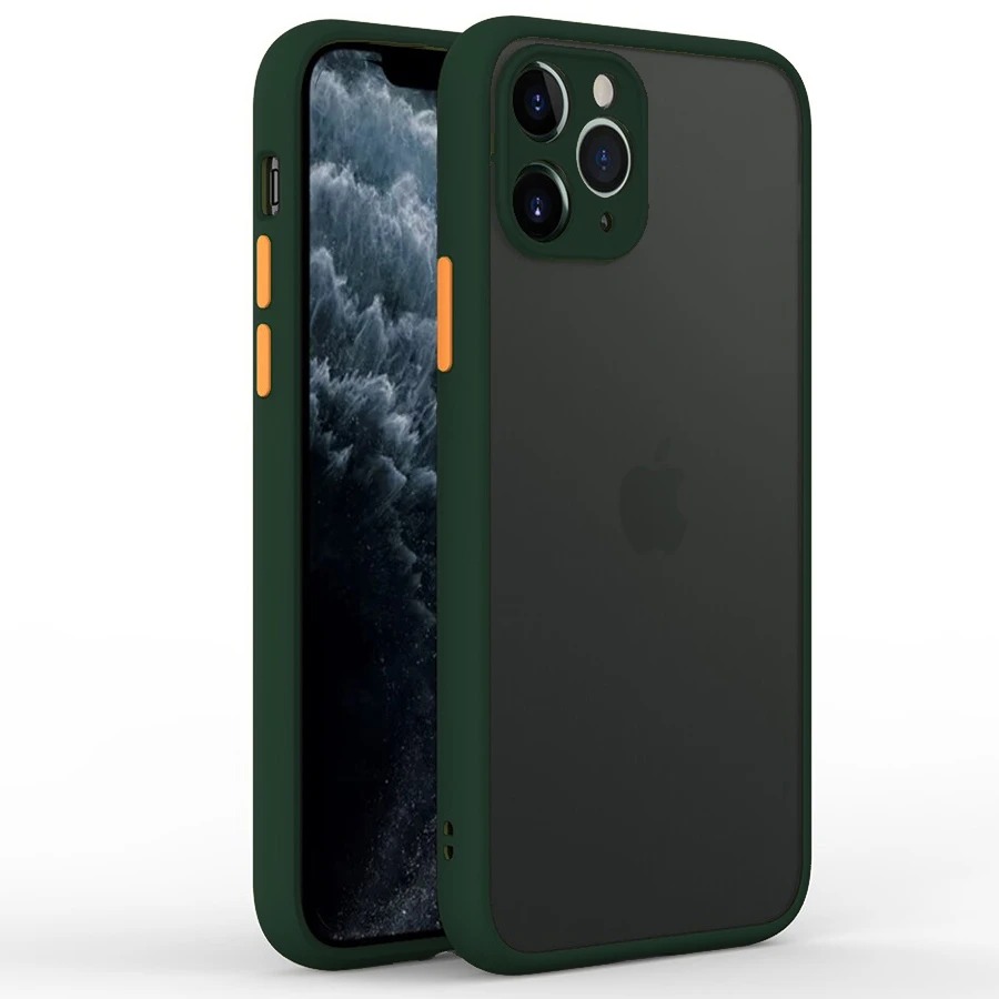 Funda A Prueba De Golpes Para Iphone 12 13 14 Mini Pro Max Plus Híbrida Mate De Lujo Carcasa Semitransparente Translúcida Cubre Cámara Varios Colores Negro Rojo Azul Verde Oscuro Envío Desde España