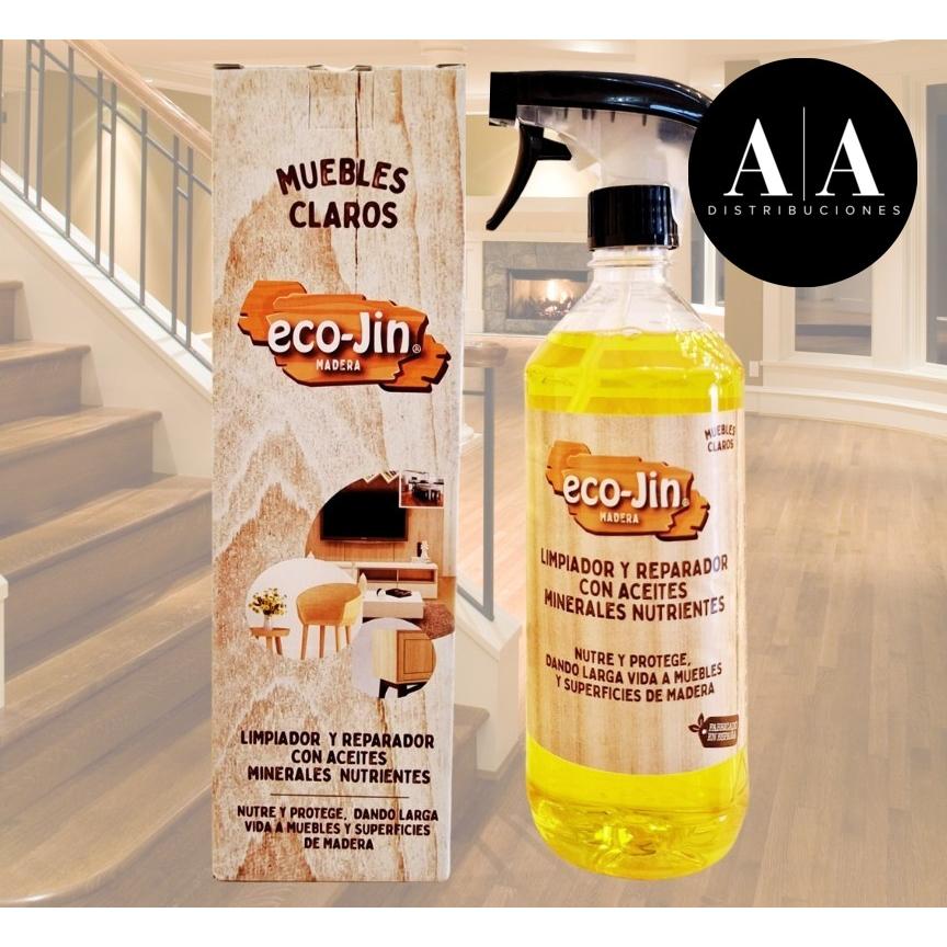 ECO-JIN ÓLEO LIMPIADOR REPARADOR RESTAURADOR ABRILLANTADOR DE MADERAS CLARAS o MADERAS OSCURAS - MUEBLES OSCUROS o CLAROS