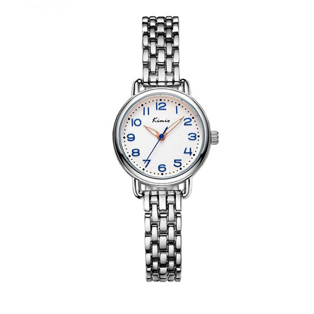 Relojes de Pulsera Analógicos de Cuarzo para Mujer con Esfera Pequeña de Diamantes y Correa de Acero Inoxidable - Resistente Al Agua
