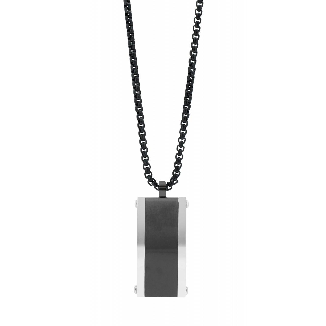 Akzent® Collar Preto em Aço Inoxidável - 0492