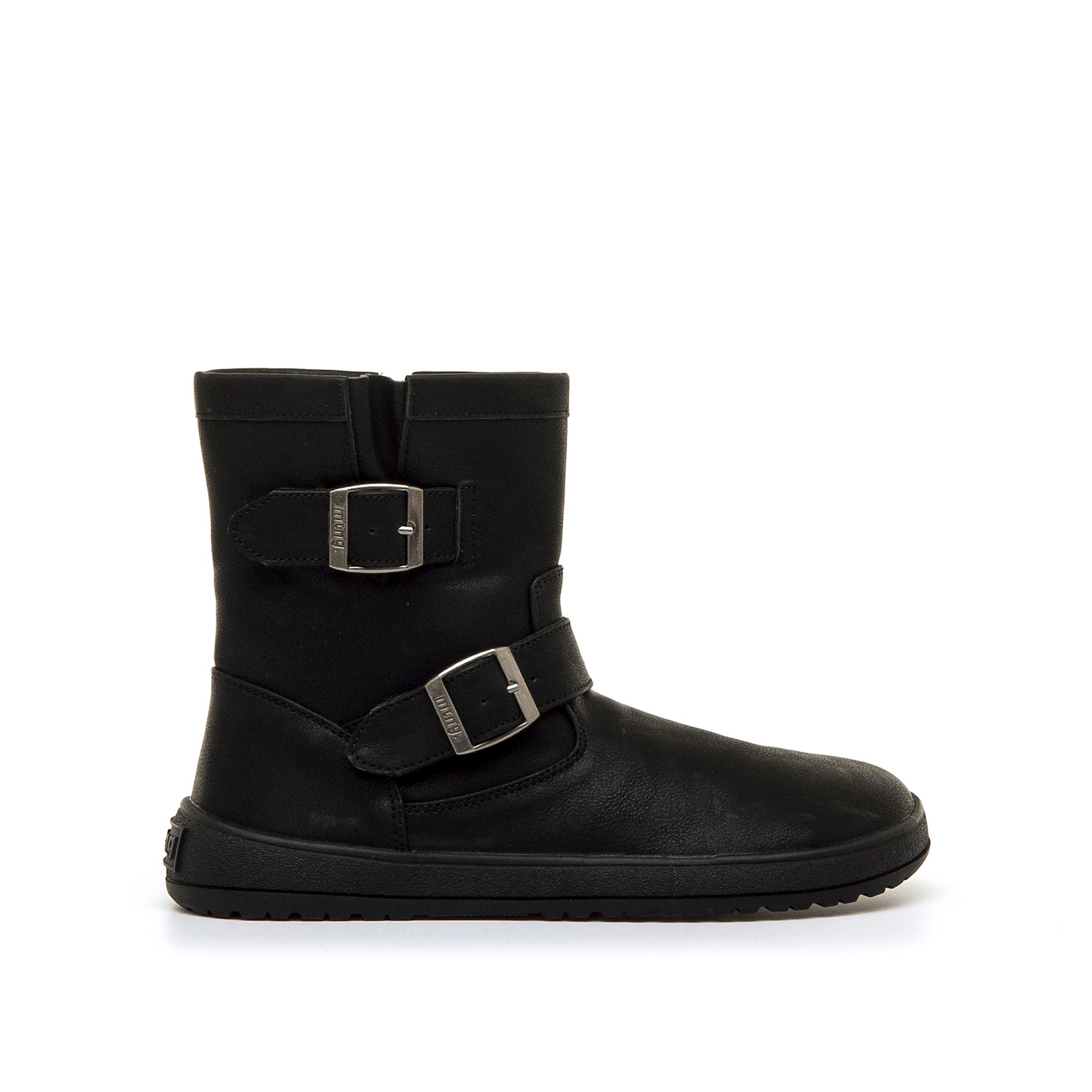 Mustang-MTNG botines planos barefoot mujer free alask negro con cierre cremallera y tipo de puntera redonda