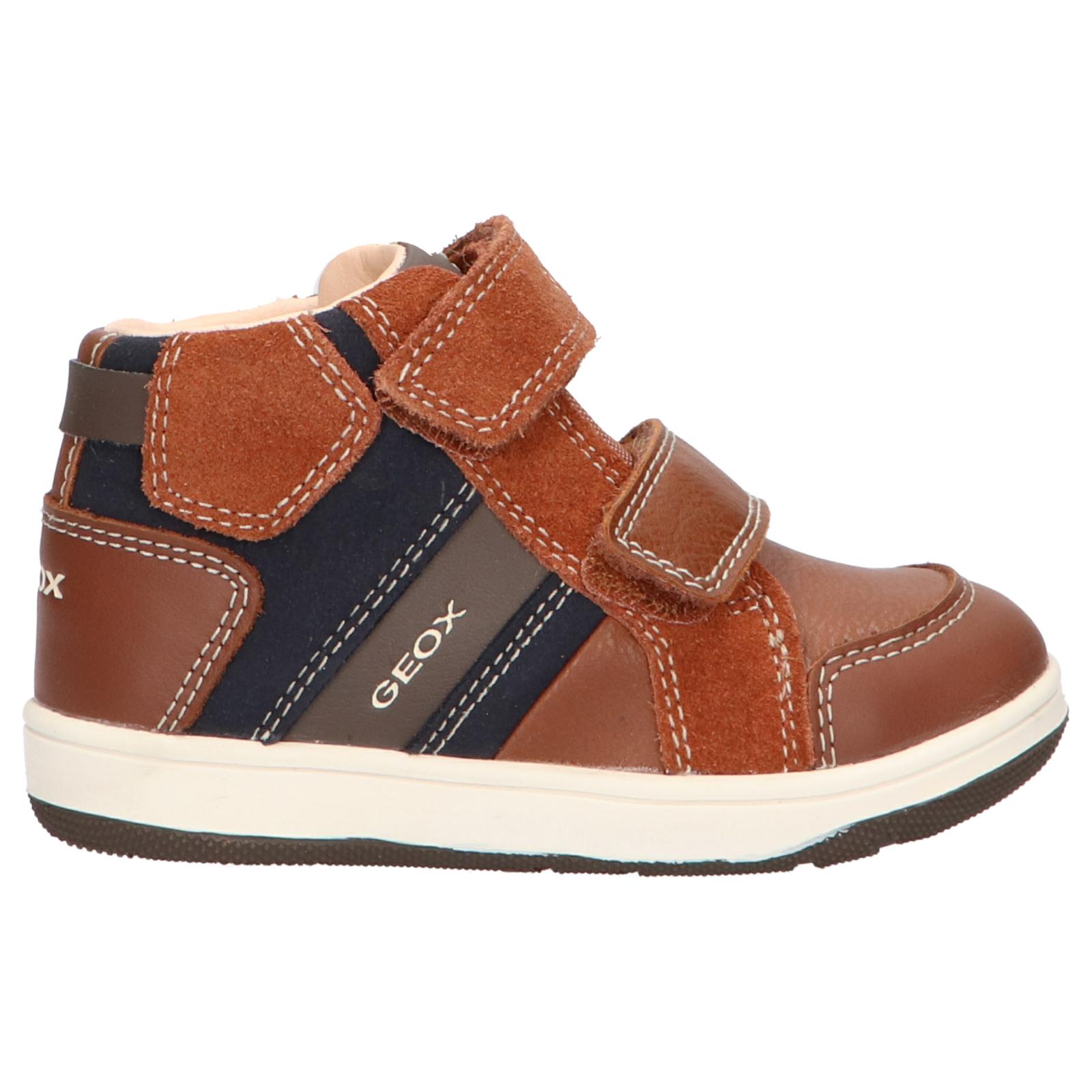 Boy's ankle boots geox b941lc 022au b n flick c0947 brown