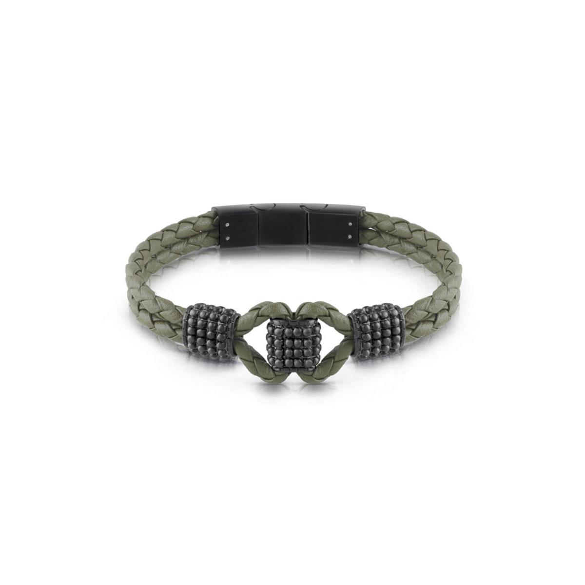 Guess Pulsera Hombre Guess Hero De Acero Verde Umb29010