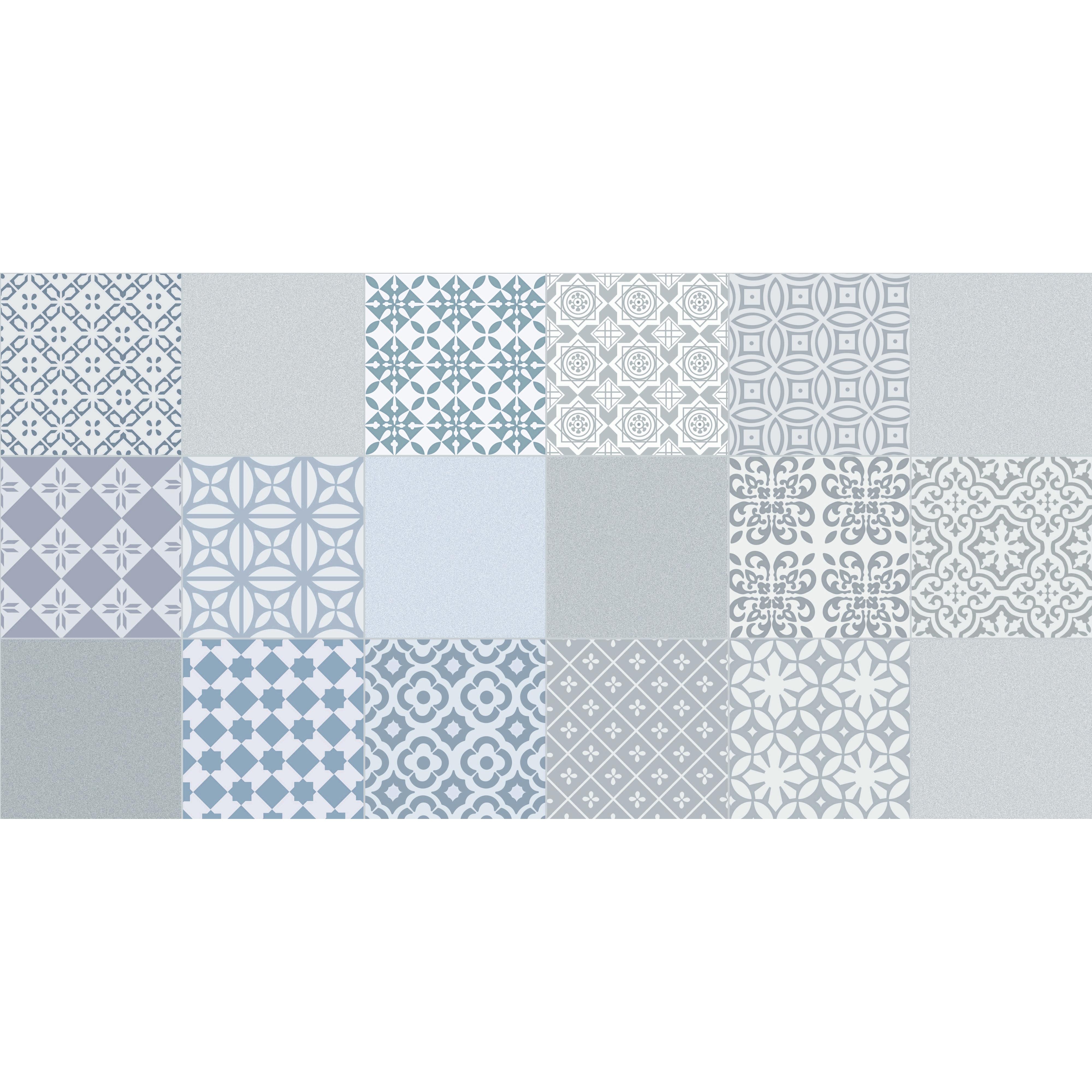VINILIKO, Alfombra de vinilo Rossana blue 50x100 cm