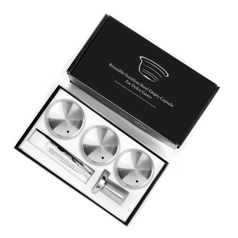 TK Cápsula Reutilizable De Metal Para Dolce Gusto Capuchina De Acero Inoxidable Filtro Dripper Compatible Con Dolce Gusto