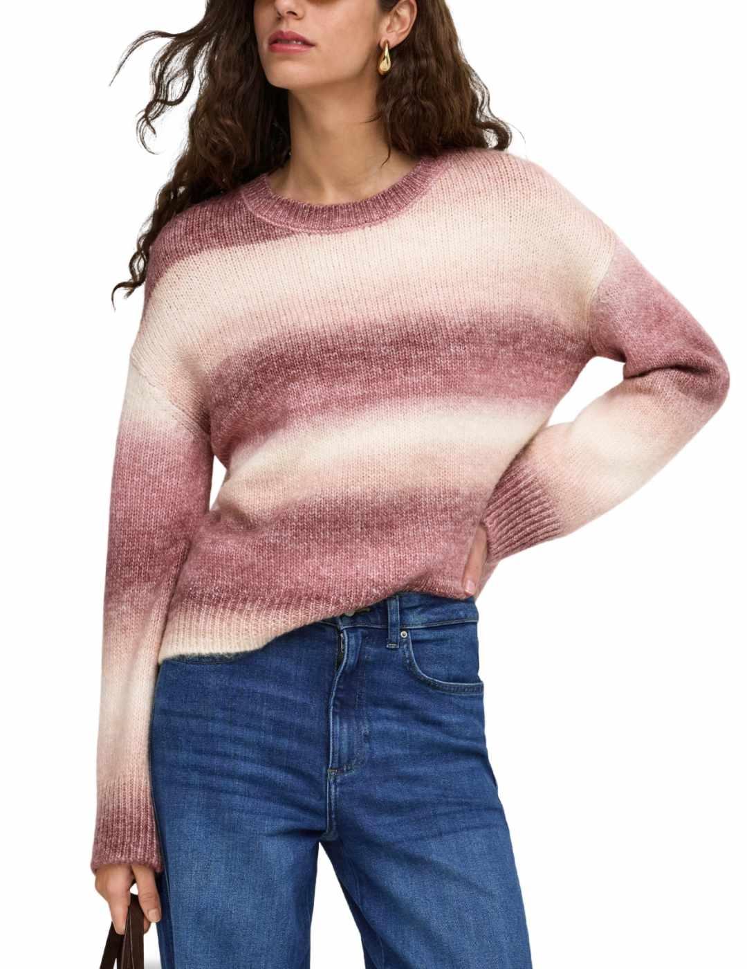 Jersey Only Dublin rosa y marrón empolvado para mujer