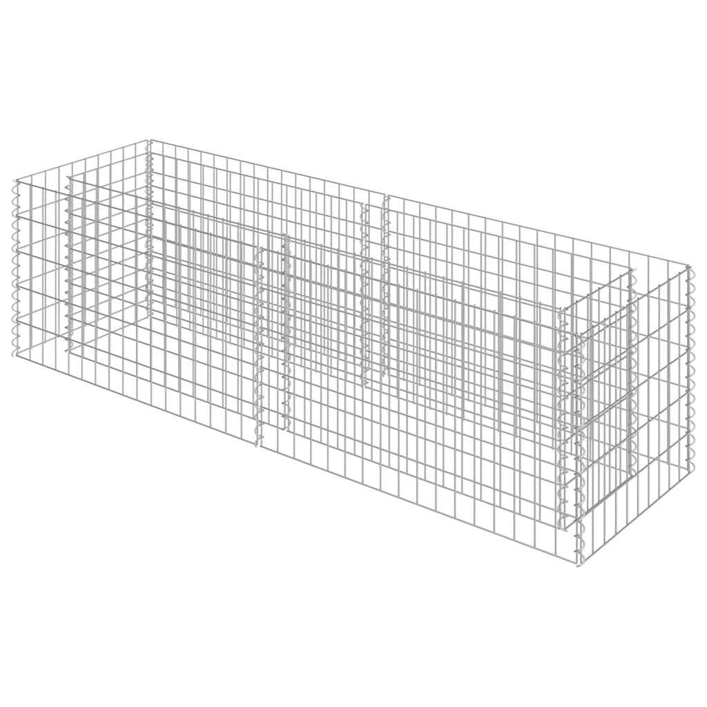 vidaXL Arriate de gaviones de acero 180x50x50 cm