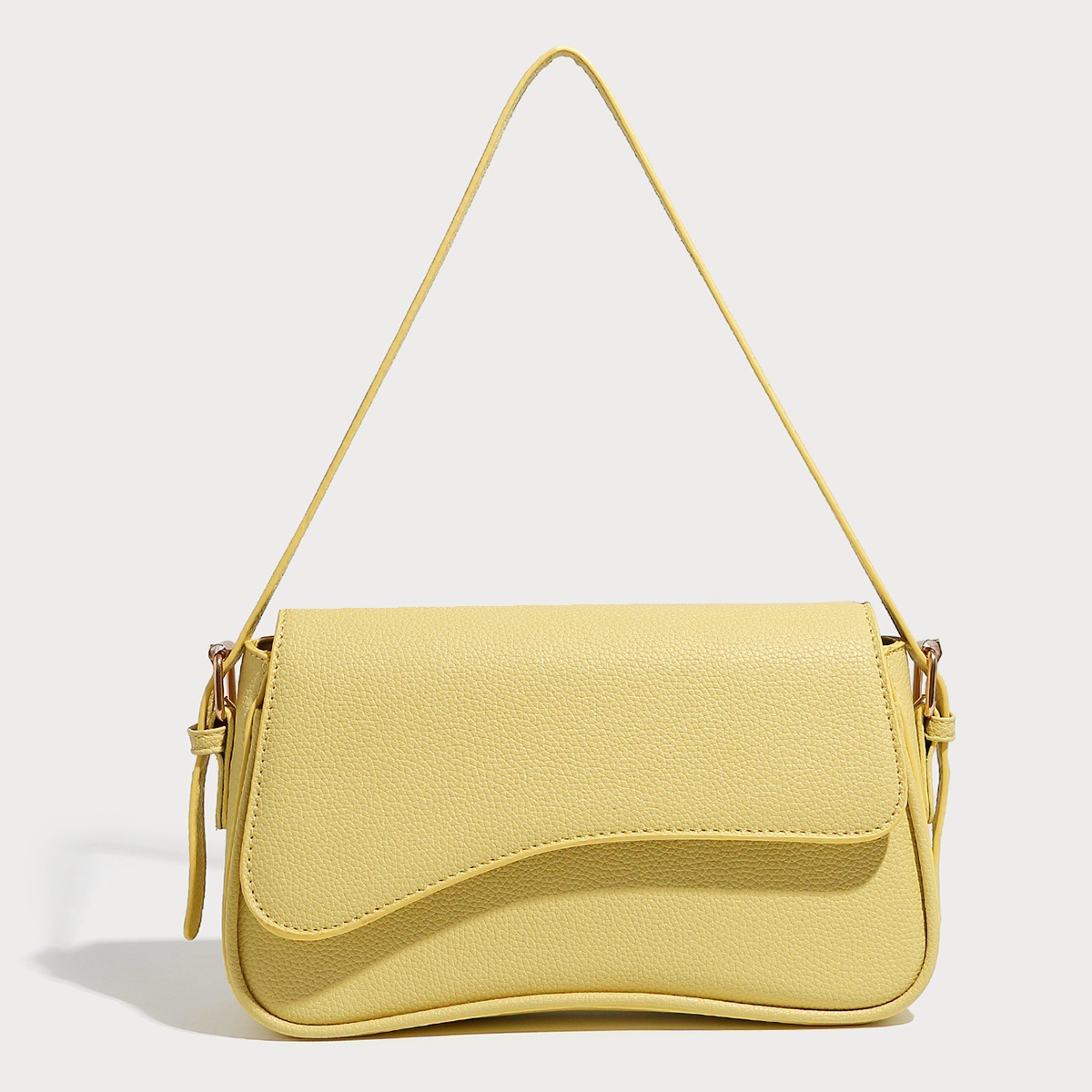 Bolso de hombro para mujer, bolso de piel vegana, bolso de hombro con bandolera desmontable
