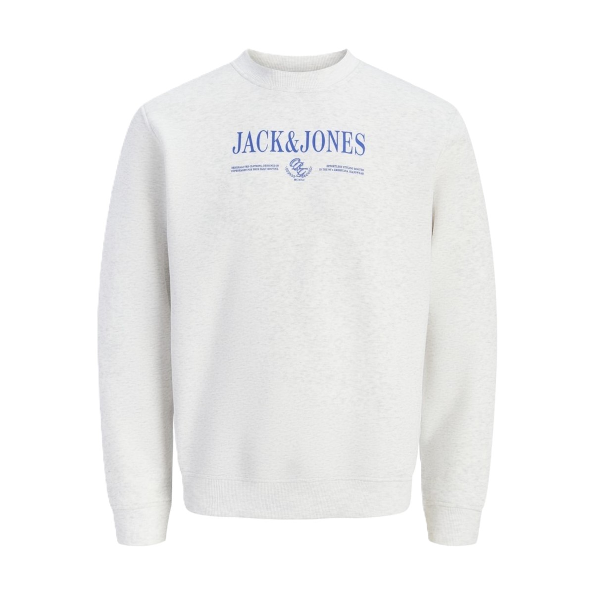 Jack & Jones - Sudadera Frederiksberg 12303563 cuello redondo Bright white