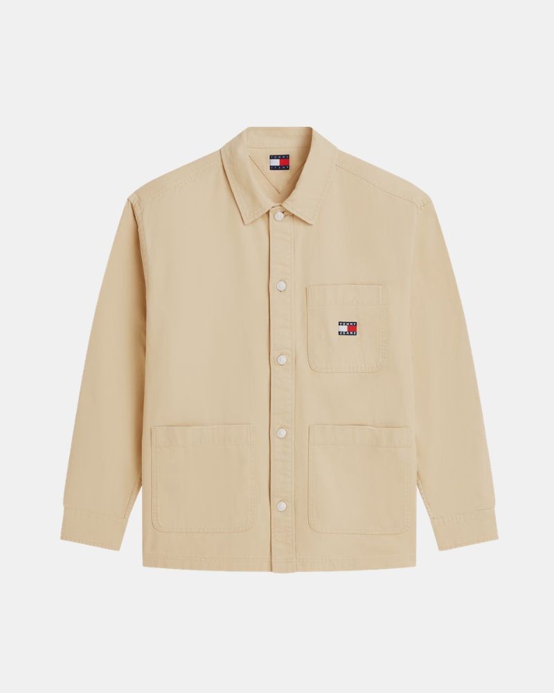 TOMMY HILFIGER DM0DM20236AB9 Camisas Manga larga Hombre Beige