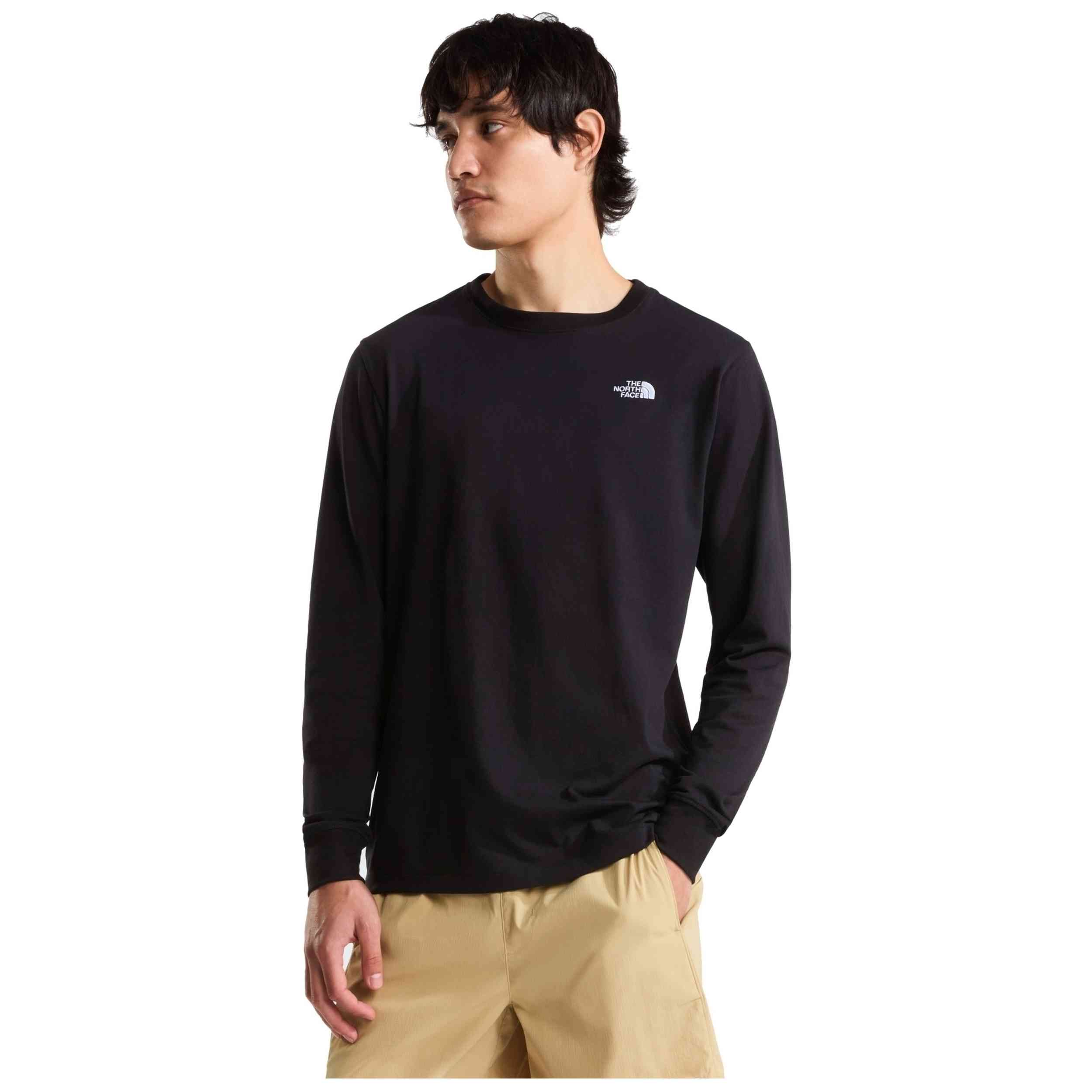 Camiseta The North Face modelo M Evolution Simple Dome Regular Long Sle en color Negro
