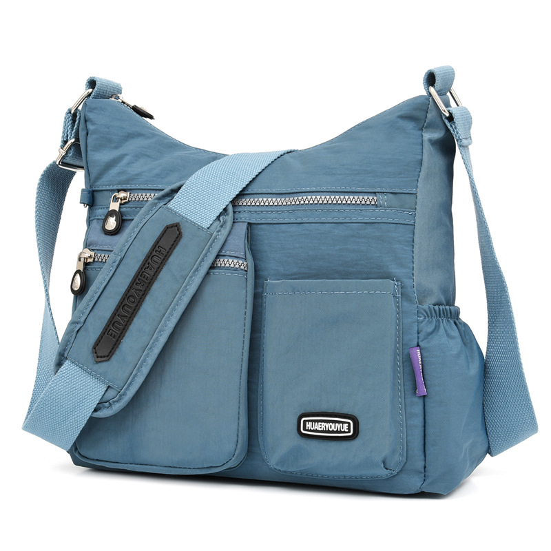 Bolso cruzado para mujer, bolso impermeable con múltiples bolsillos, bolso de hombro, mensajero grande ligero