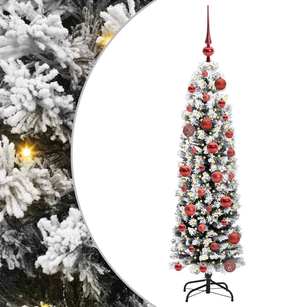 vidaXL Árbol de Navidad artificial Verde 120 cm PVC, Acero y Plástico Multicolor
