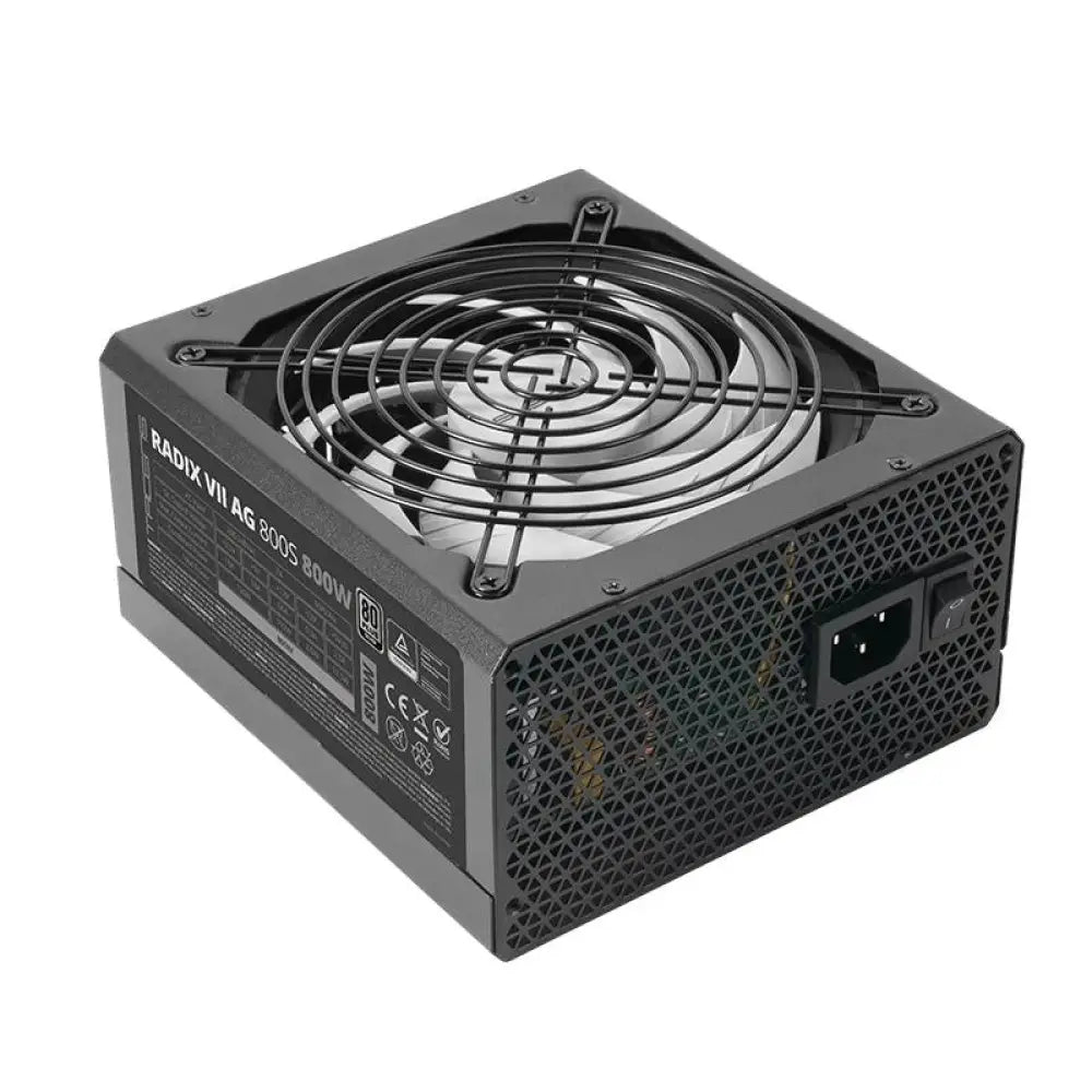 Tacens - Fuente de alimentación ATX Radix VII AG 800S de 800 W con certificación 80 Plus Silver, tecnología DC-DC y riel +12 V único para PC gaming y estaciones de trabajo