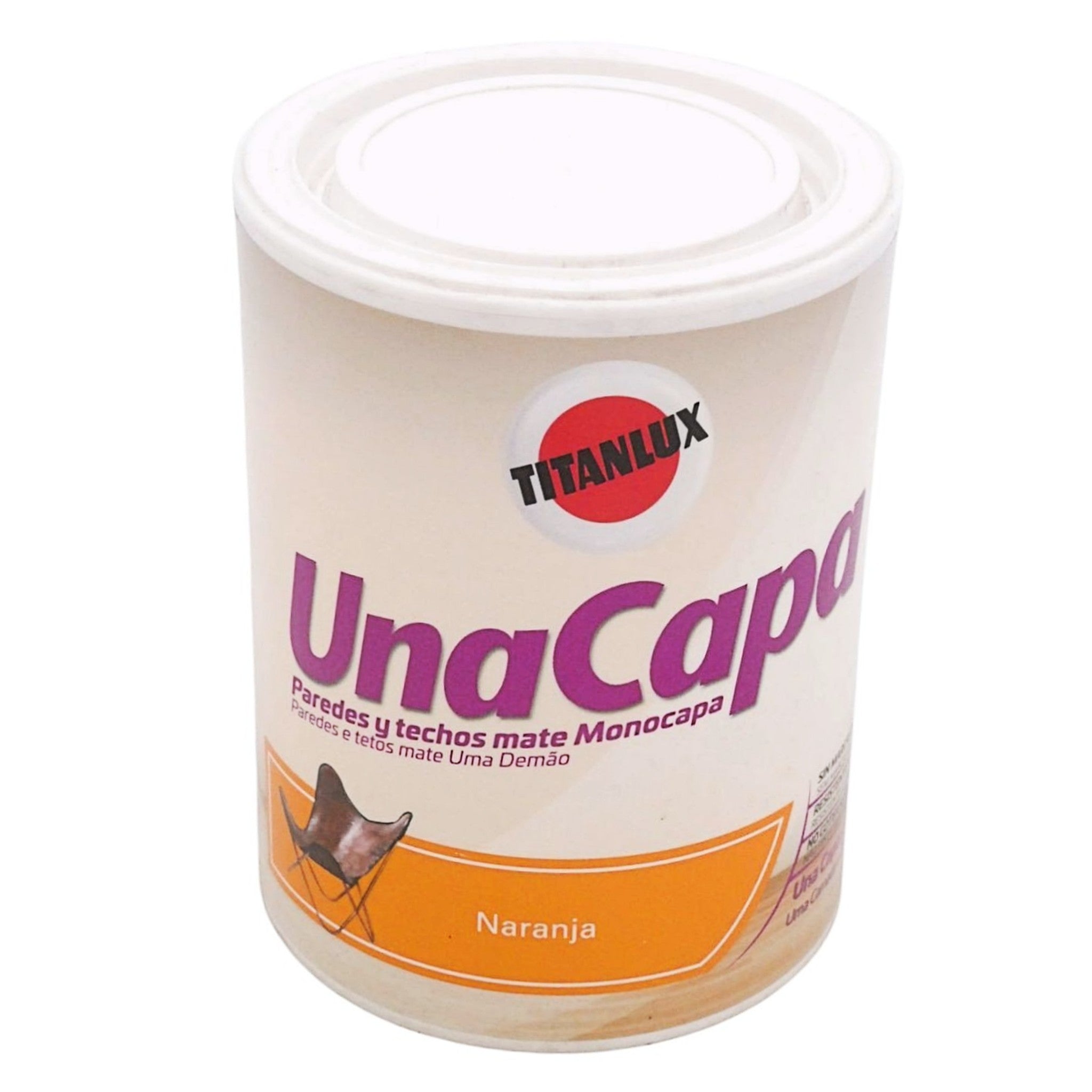 BricoLoco.com Pintura plástica una capa 750 ml Naranja Pinturas