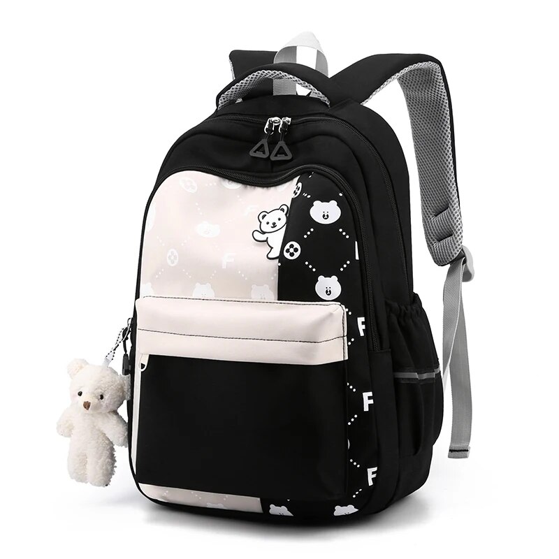 TK Nueva Mochila Para Niños Y Niñas Escuela Primaria Estudiantes Boys Y Girls Adecuada Para 6-12 Años Material Principal Nylon Cierre De Cremallera