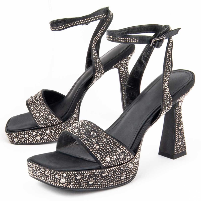 Sandalia De Tacón Para Mujer.  Montevita  Birella  100989