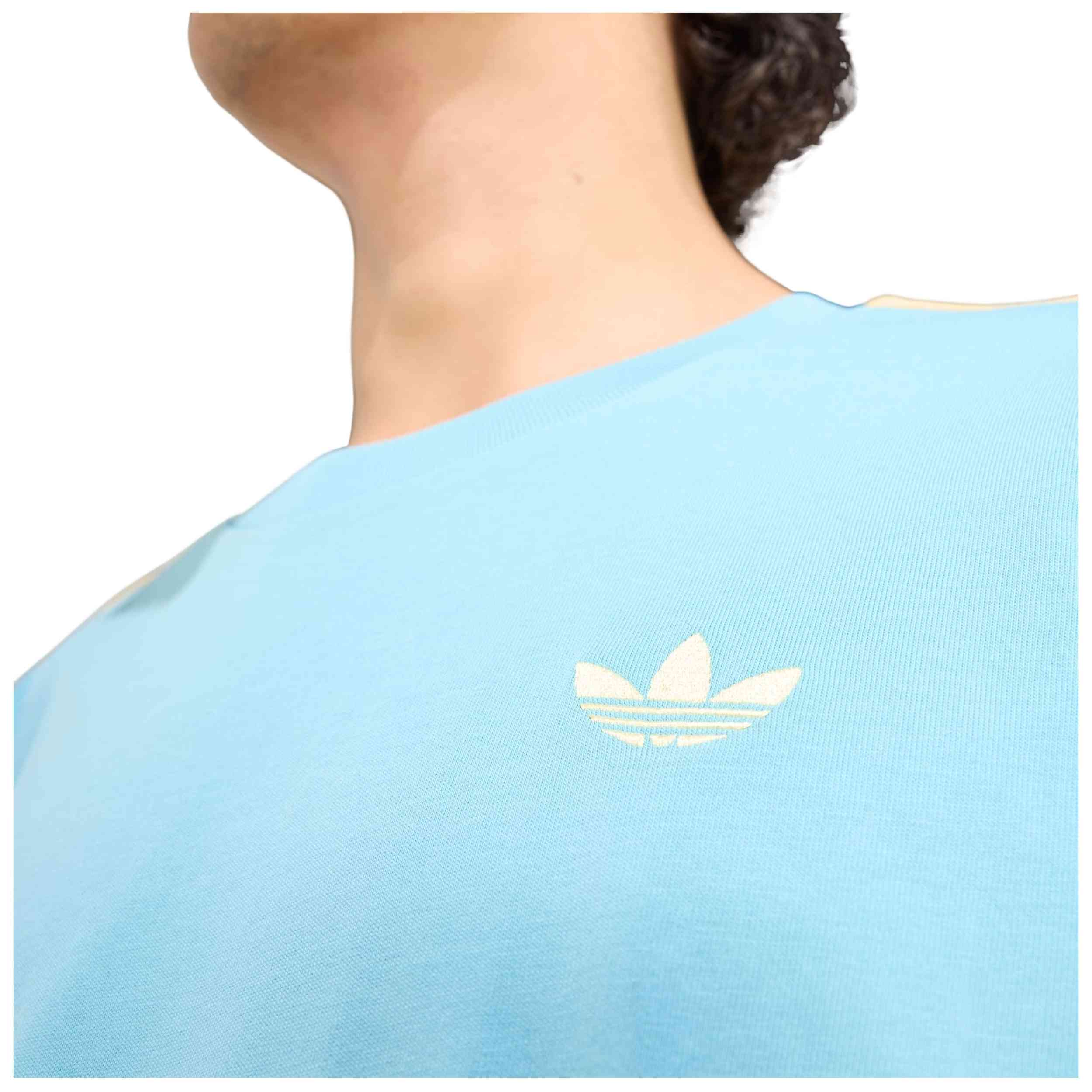 Camiseta De Manga Corta Adidas modelo 3S TEE para Hombre en color Azul