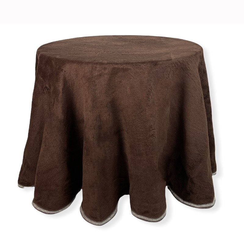 RUFINO DÍAZ Falda Camilla Pelo Invierno Star - Para una sensación acogedora y de confort - Perfecta para decorar y proteger tu mesa en la temporada de otoño/invierno