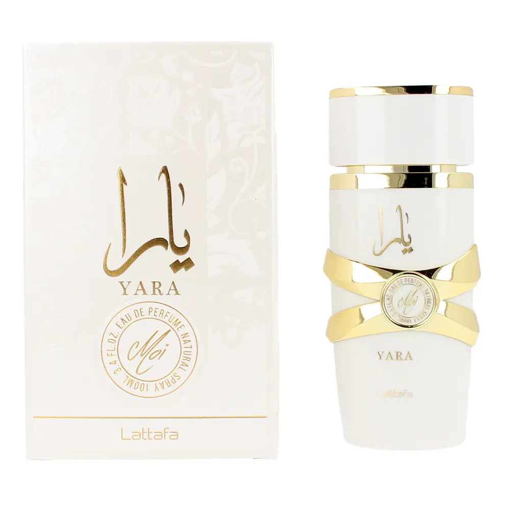 Yara Moi Lattafa Eau De Parfum Para Mujer, Fragancia Oriental Cremosa Con Notas De Jazmín, Caramelo Y Sándalo, 100 Ml, Larga Duración