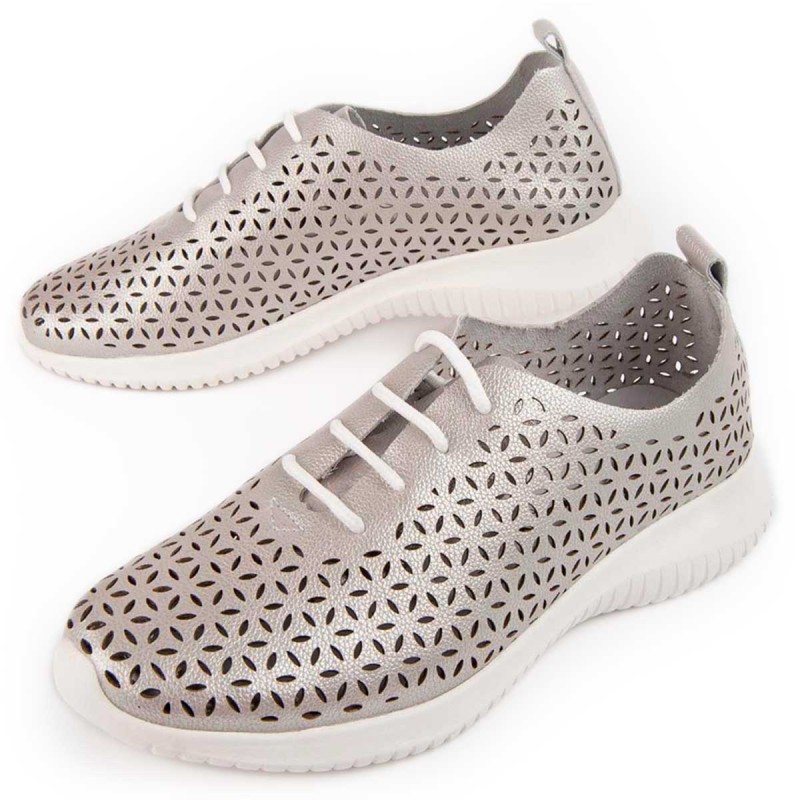 Sneaker Casual De Piel Para Mujer. Purapiel Reyza 102885