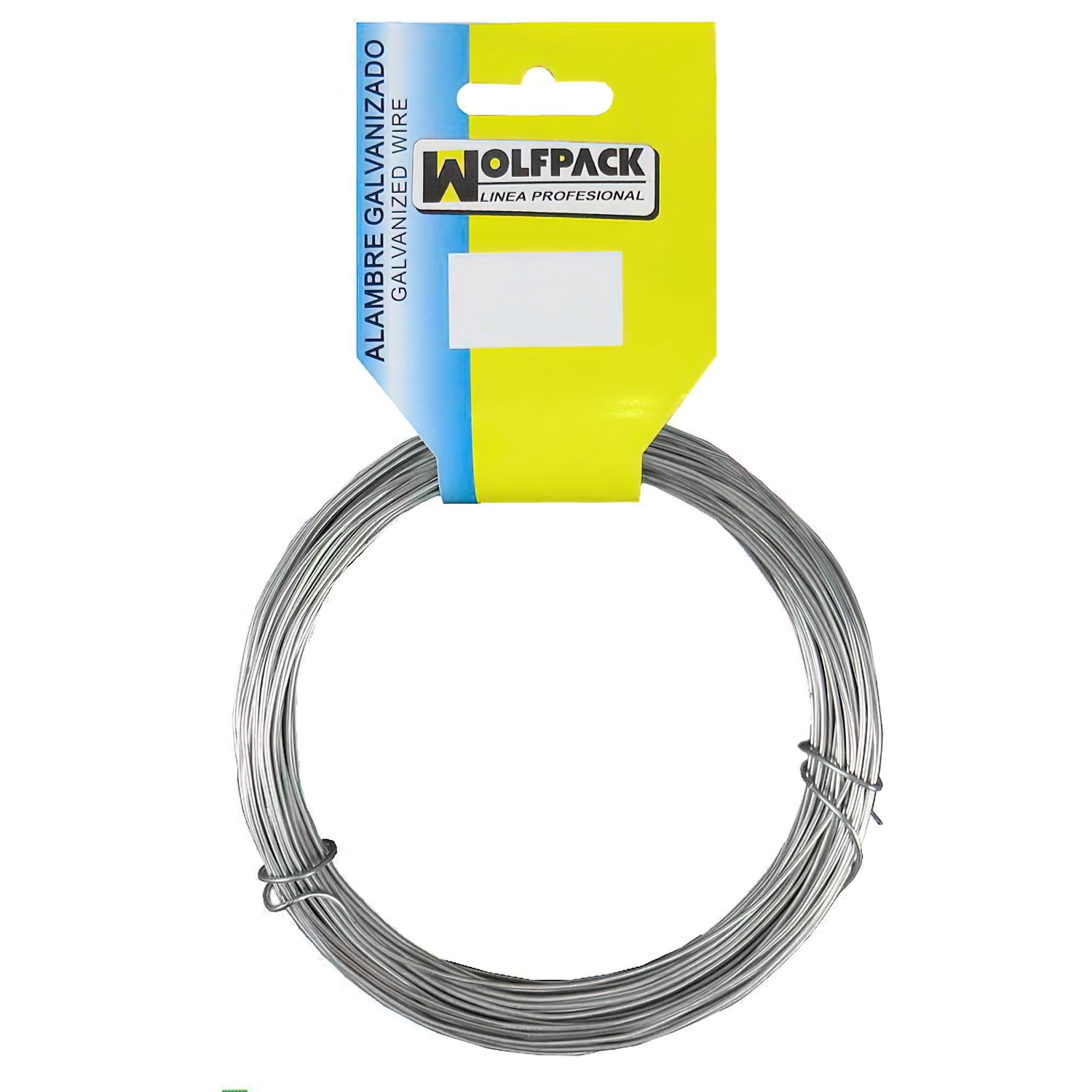 SANCO STORE - WOLFPACK LINEA PROFESIONAL Alambre Galvanizado (Rollo 250 gramos) Nº 1/0,6 mm.