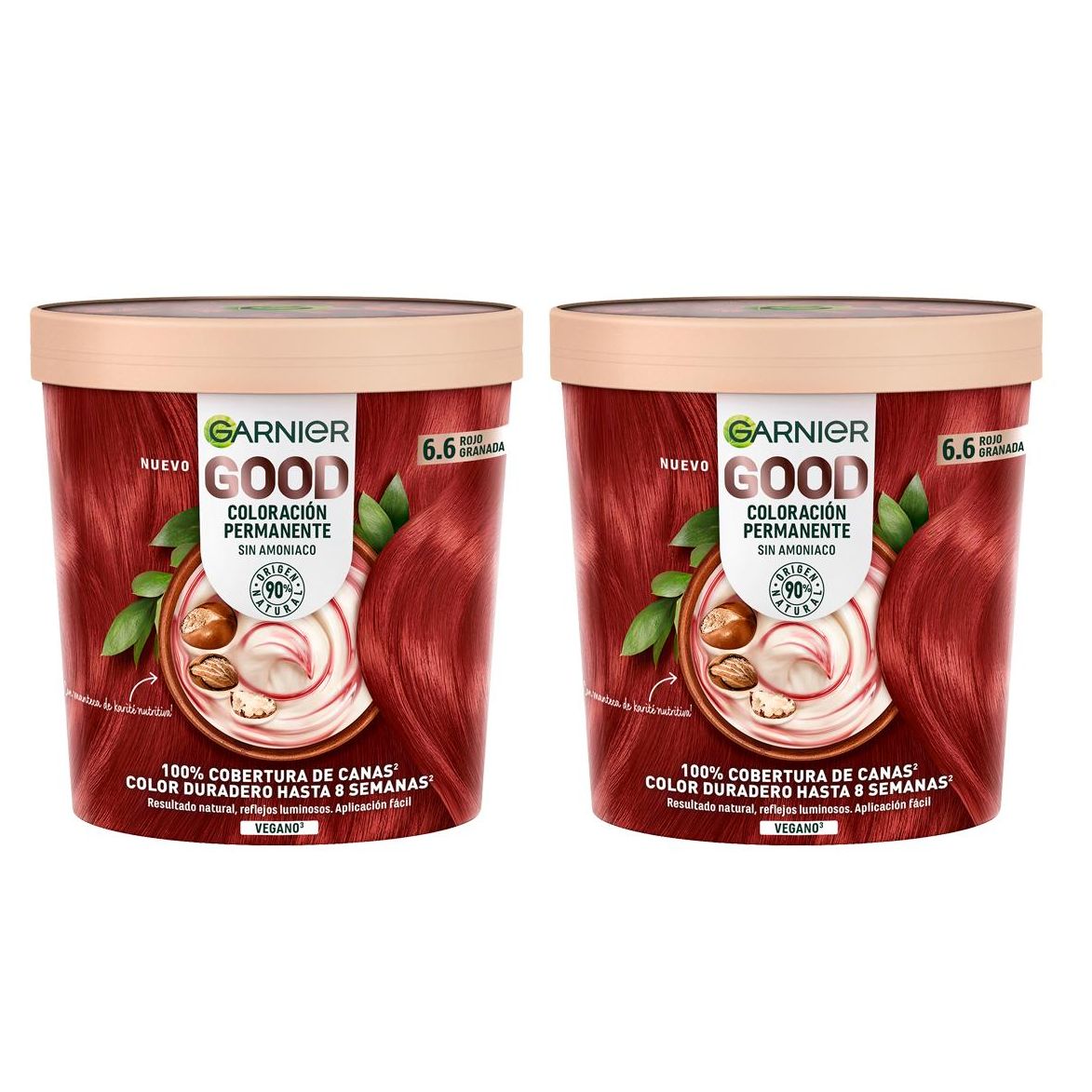 GARNIER Duplo de GOOD Coloración Permanente Sin Amoniaco, 90% Origen Natural