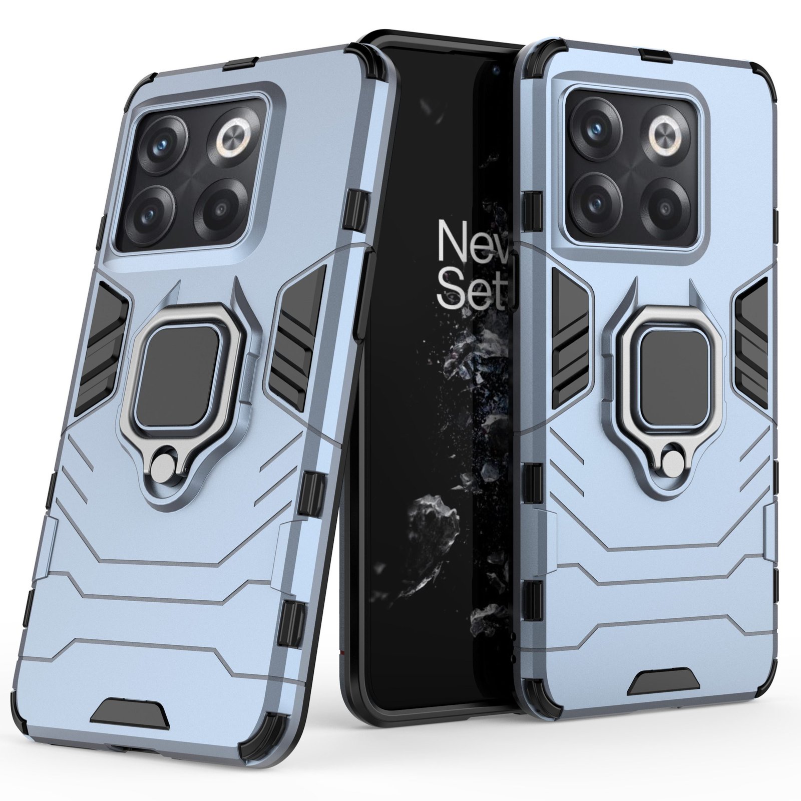 Max Power Digital Funda para móvil OnePlus 10T Carcasa Magnética con Anillo Imán Antigolpes Resistente Rígida Dura [Tecnología de Absorción de Golpes] Soporte para Ver Multimedia en Manos Libres y Perfecta para Hacerse Selfies