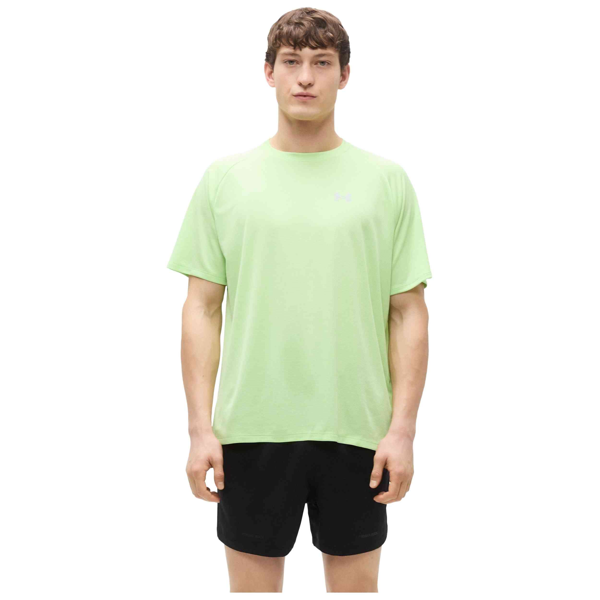 Camiseta De Manga Corta Under Armour modelo UA Tech Textured SS para Hombre en color Verde