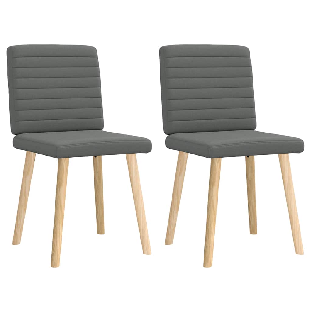vidaXL Sillas de comedor giratorias 2 unidades tela  45 x 54 x 86 cm Multicolor