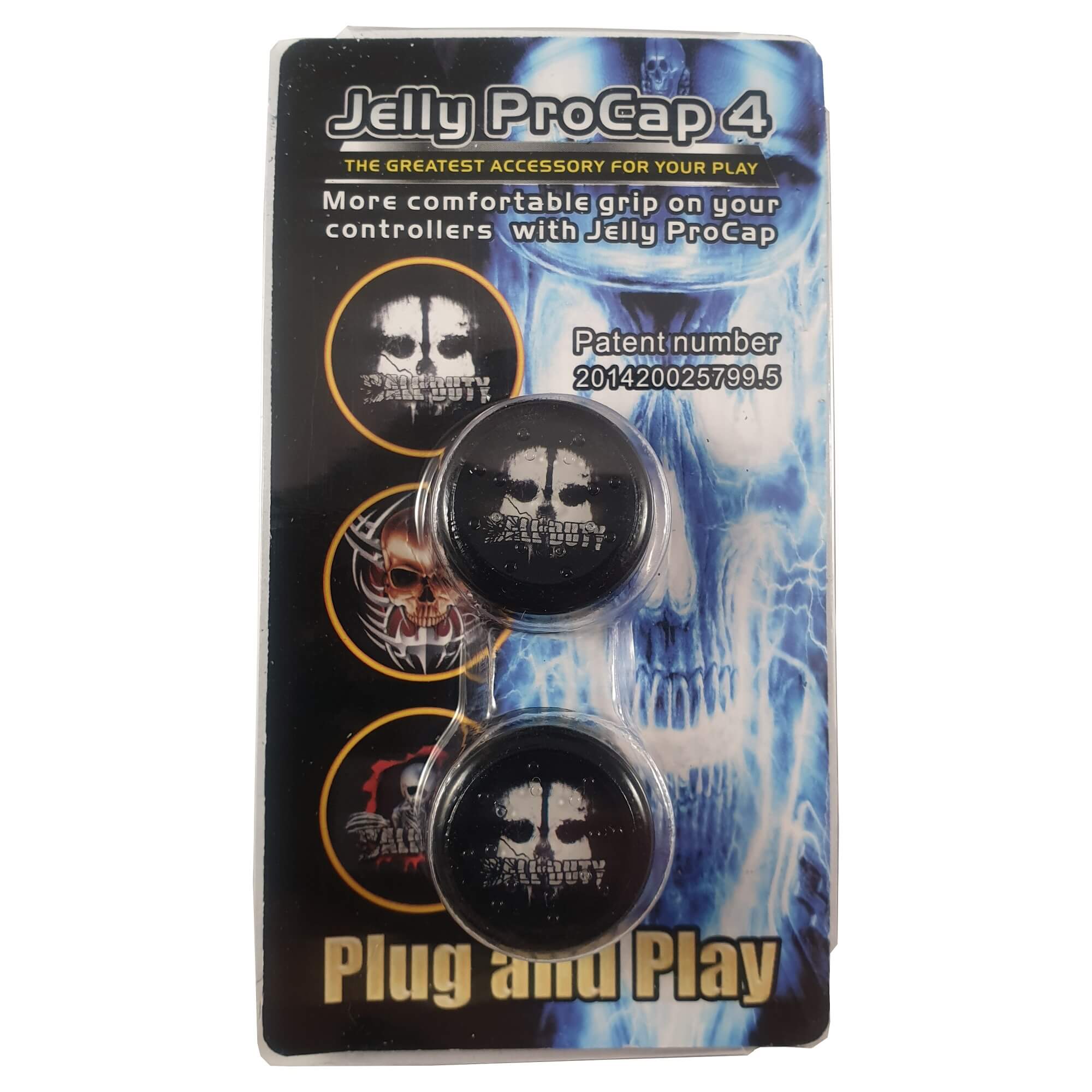 CAELLUMA - Alzadores de Joystick 10mm para PS4 y PS5 con Diseño de Calavera - Aumenta tu Precisión y Comodidad