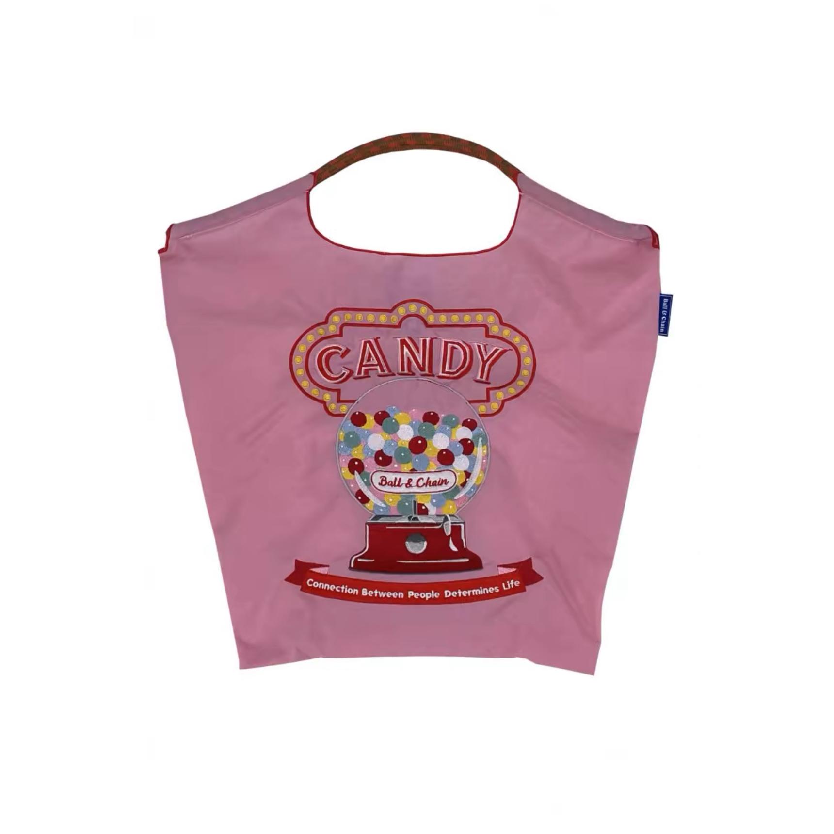 MEJORADA bolsa de nylon ecológica con Bordado de precisión,Para diario,compras,para verano,tamaño 50*40CM