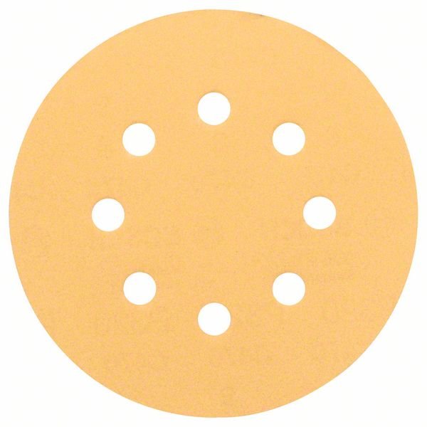 Disco de lijado para madera BEST F/WOOD, 125 mm, P240, 8 agujeros, 50 unidades, B 2608607830