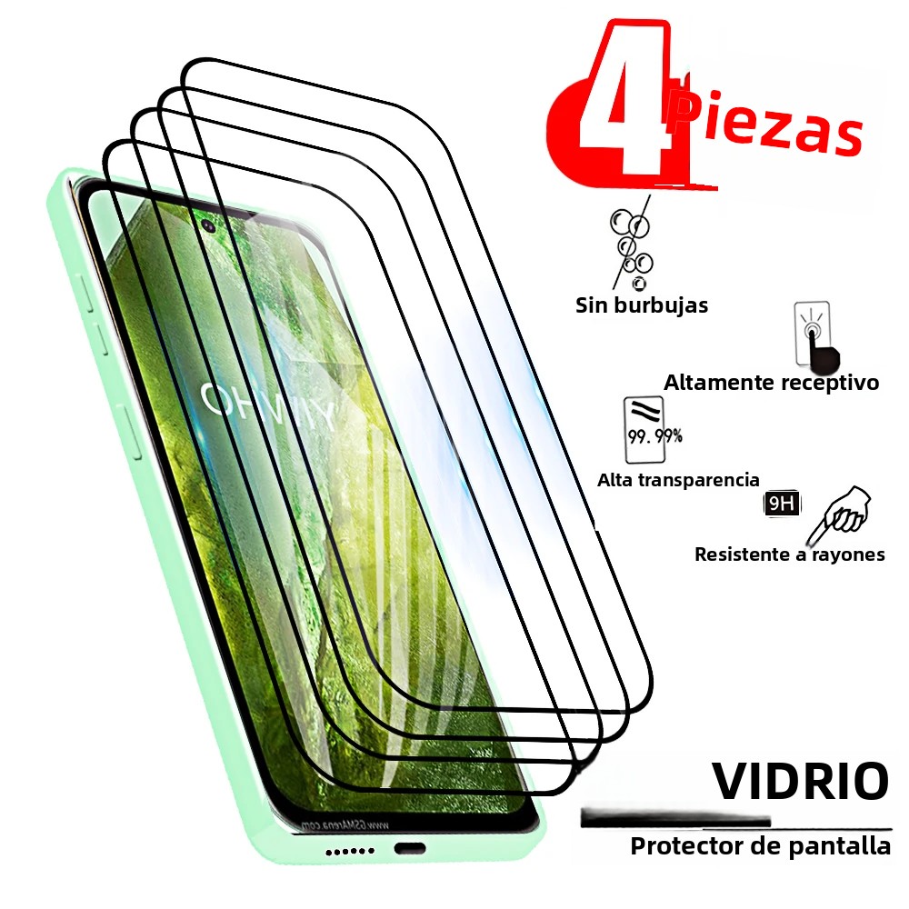 TK 4Pcs Protector De Pantalla De Vidrio Templado Para Google Pixel 8a 7a 9 pro 6a 5a Vidrio Completo Antigolpes Y Antihuellas Para Protección Total Del Pantalla